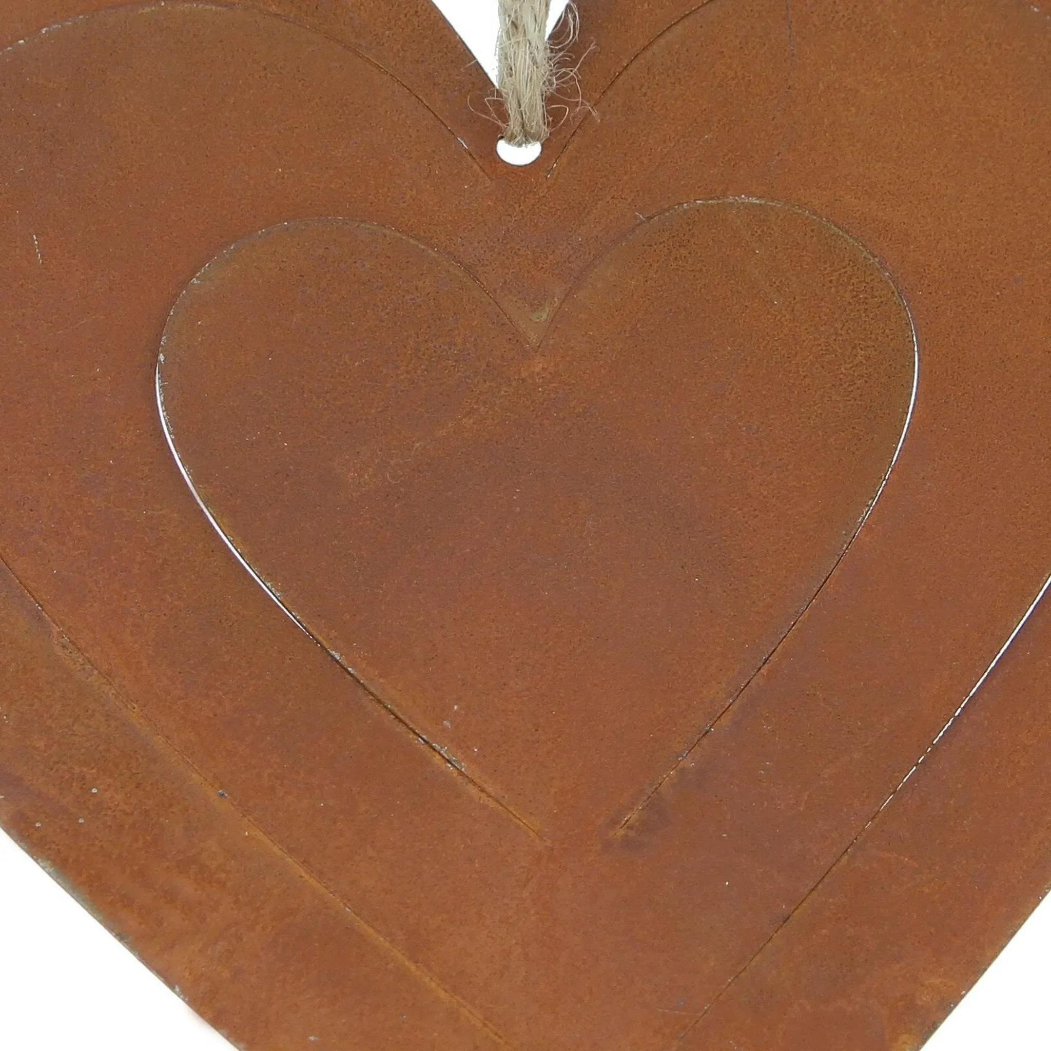 Deko-Hänger Herz „Rostliebe“ – 2er-Set